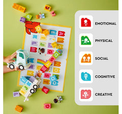 LEGO Duplo Town Alphabet Truck Toy 10421 Multicolour For Kids Ages 2Y+ ( 36 Pieces)