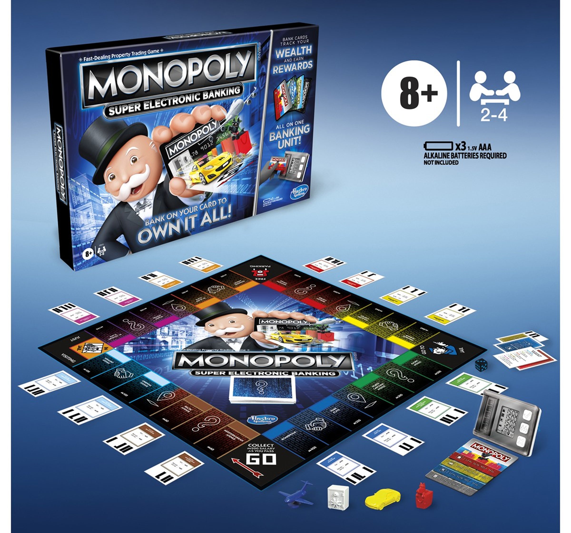 Monopoly Ultimate Banking Rewards Board Game for kids 8Y+, Multicolour