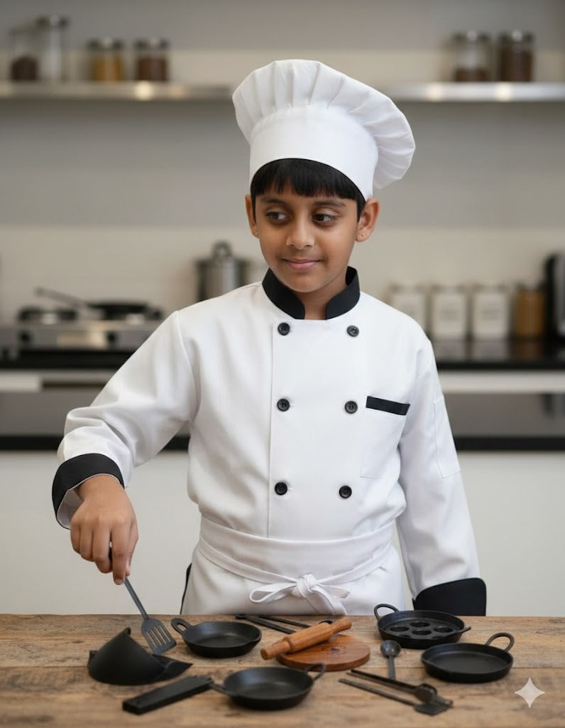 Kids Mini Iron Kitchen Set