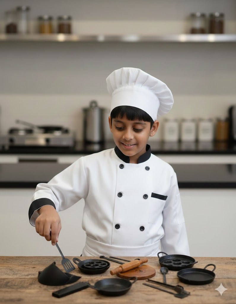 Kids Mini Iron Kitchen Set