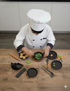 Kids Mini Iron Kitchen Set