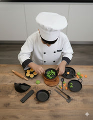 Kids Mini Iron Kitchen Set